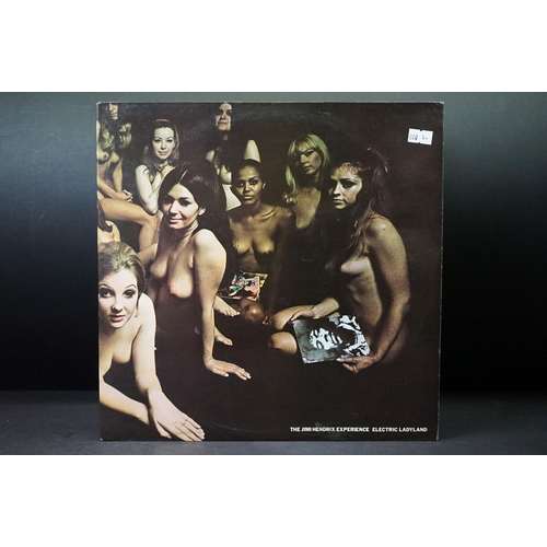 10 - Vinyl - 3 Jimi Hendrix LPs to include two 1973 reissues of Electric Ladyland on Polydor (both Vg to ... 