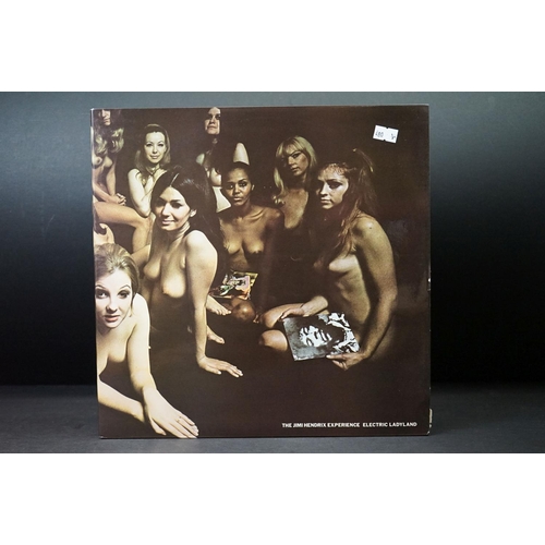 10 - Vinyl - 3 Jimi Hendrix LPs to include two 1973 reissues of Electric Ladyland on Polydor (both Vg to ... 