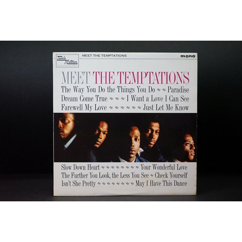 19 - Vinyl - The Temptations – Meet The Temptations on Tamla Motown TML 11009.  Flipback sleeve, Emitex i... 