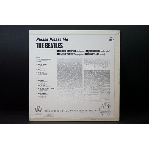 2 - Vinyl - The Beatles Please Please Me LP (PMC 1202).  Black & gold label with Dick James credit for I... 