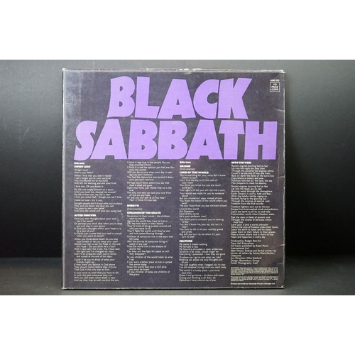 29 - Vinyl - Black Sabbath Master Of Reality on Vertigo Records.  Box sleeve with laminate lift and some ... 