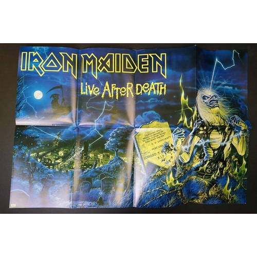 32 - Vinyl - Iron Maiden Live After Death LP on EMI (ES 2404263).  Some small corner wear to gatefold sle... 