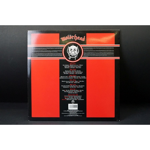 38 - Vinyl - 3 Motorhead LPs to include No Remorse Ltd Edn 2 LP in leather sleeve (Bronze MOTOR 1) Ex+, N... 