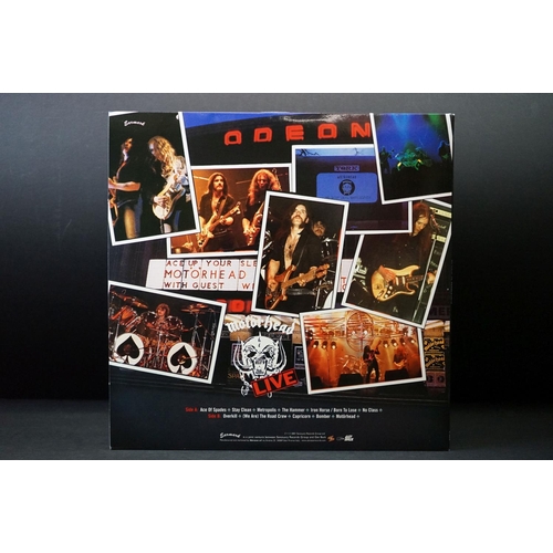 38 - Vinyl - 3 Motorhead LPs to include No Remorse Ltd Edn 2 LP in leather sleeve (Bronze MOTOR 1) Ex+, N... 