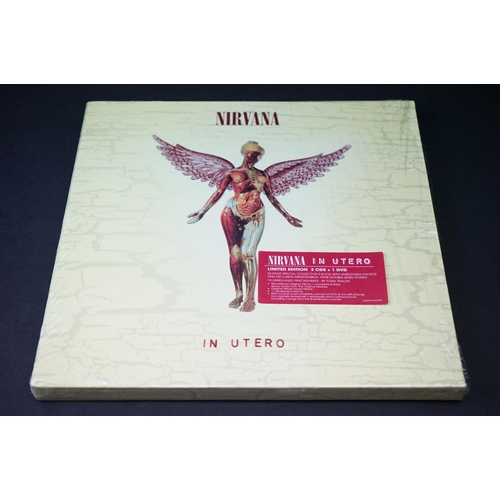 69 - CDs - Nirvana In Utero ltd edition 3CD + DVD box set (00602537462445).  Ex in open shrink.