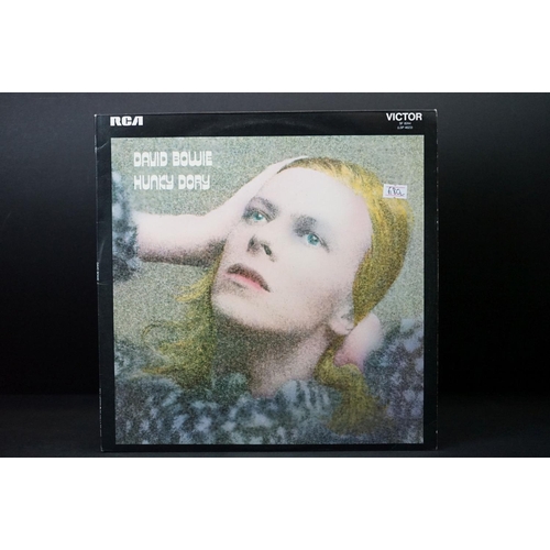 8 - Vinyl - David Bowie Hunky Dory SF 8244.  No Mainman credit.  Insert included.  Sleeve Vg, Vinyl Vg+