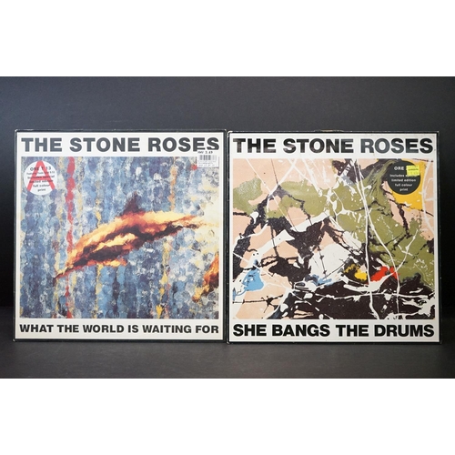 551 - Vinyl - 1 Stones Roses LP and 6 12