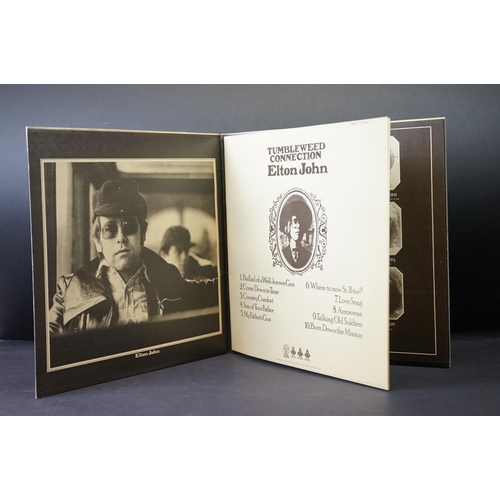 354 - Vinyl - 7 Elton John LPs to include Madman Across The Water, Tumbleweed Connection (booklet attached... 