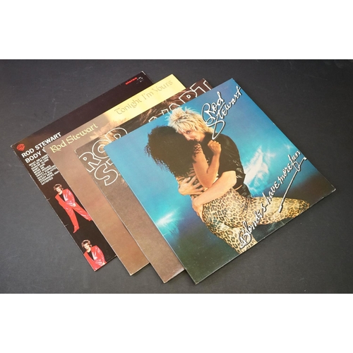 359 - Vinyl - 8 Rod Stewart LPs to include Atlantic Crossing (blue vinyl), Every Picture, A Night On The T... 