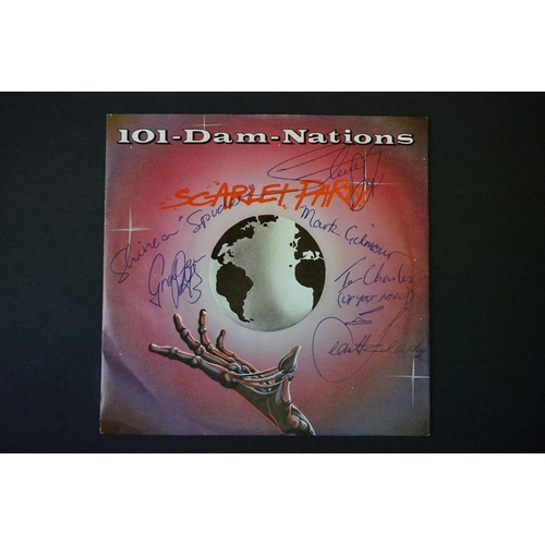 457 - Vinyl / Autographs - 4 UK singles signed by the artists to include: Lene Lovich (signed by Lene Lovi... 