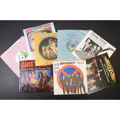 458 - Vinyl - 50 Rock / Heavy Rock 7” singles including demos promos, picture discs and limited editions, ... 