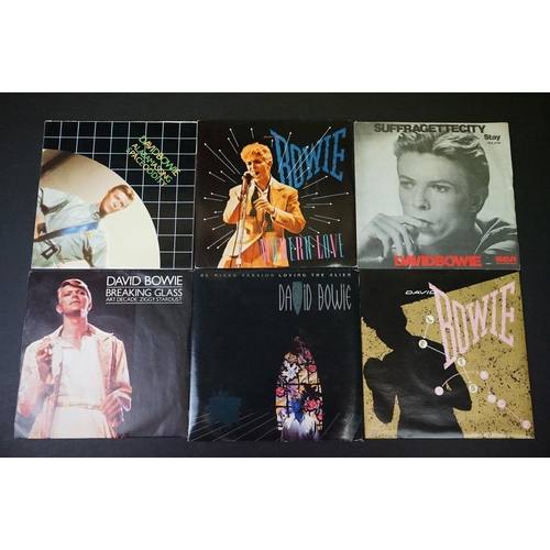 464 - Vinyl - 13 David Bowie singles to include: demo promo, factory sample, picture disc and foreign pres... 