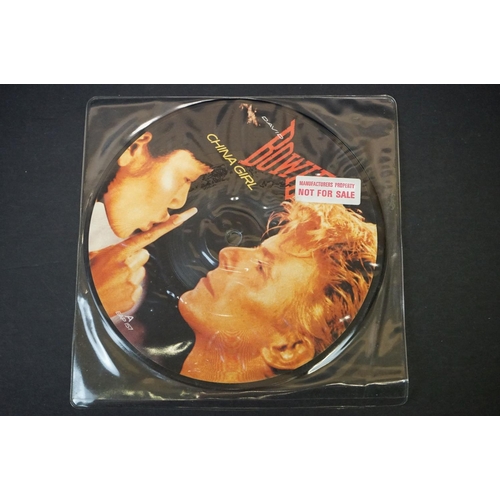 464 - Vinyl - 13 David Bowie singles to include: demo promo, factory sample, picture disc and foreign pres... 