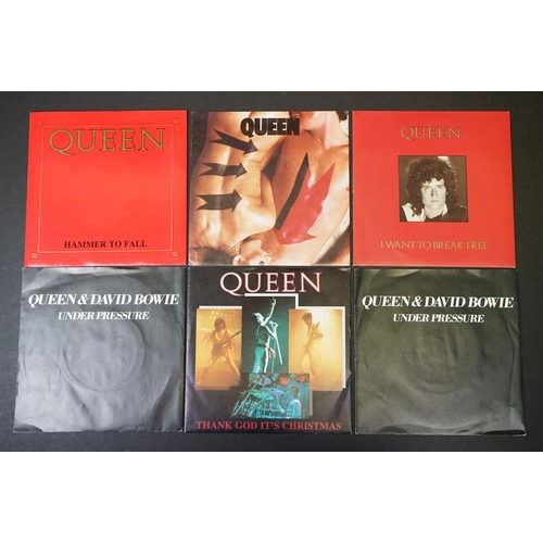 467 - Vinyl - 19 Queen and Members UK pressing 7” singles spanning their career to include: Bohemian Rhaps... 