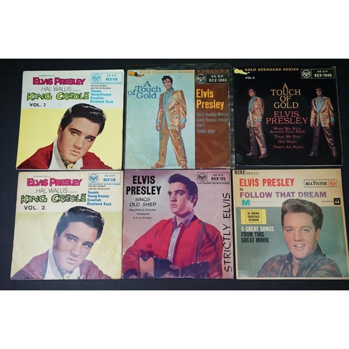 203 - Vinyl - 26 Elvis Presley UK pressing EP’s and 3 Picture Sleeves, including duplication. VG overall