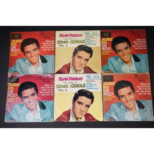 203 - Vinyl - 26 Elvis Presley UK pressing EP’s and 3 Picture Sleeves, including duplication. VG overall