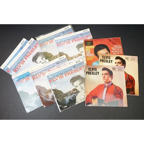 203 - Vinyl - 26 Elvis Presley UK pressing EP’s and 3 Picture Sleeves, including duplication. VG overall