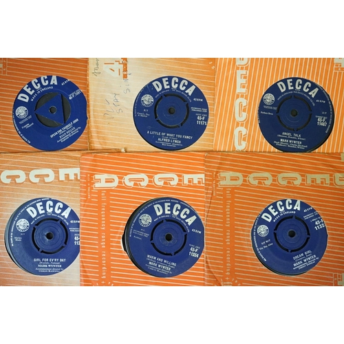 208 - Vinyl - Over 200 7” singles from the late 1950s to early 1960s on Decca Records including many Rocka... 