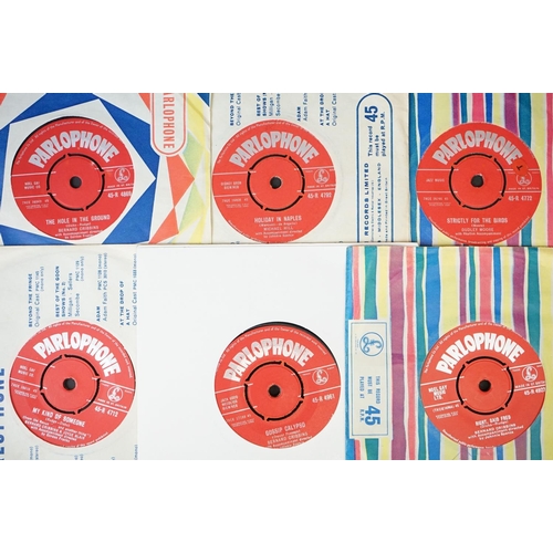 210 - Vinyl - Over 100 1950s early 1960s 7” singles on the Red and Purple Parlophone Records labels, inclu... 