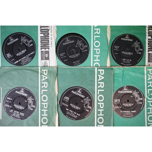 211 - Vinyl - Over 100 1960s 7” singles on the black Parlophone Records label, including many Beat and Roc... 