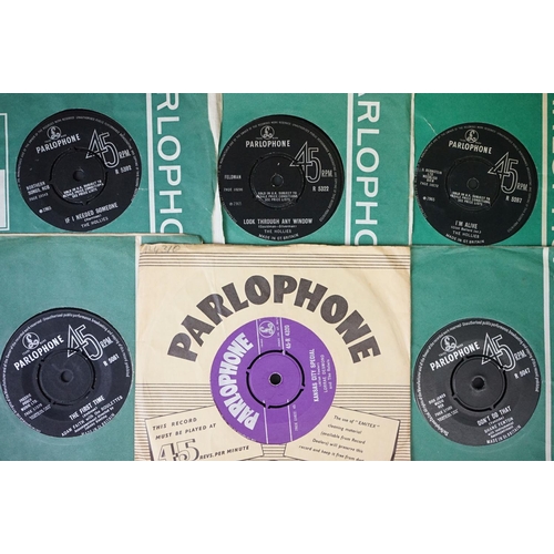 211 - Vinyl - Over 100 1960s 7” singles on the black Parlophone Records label, including many Beat and Roc... 