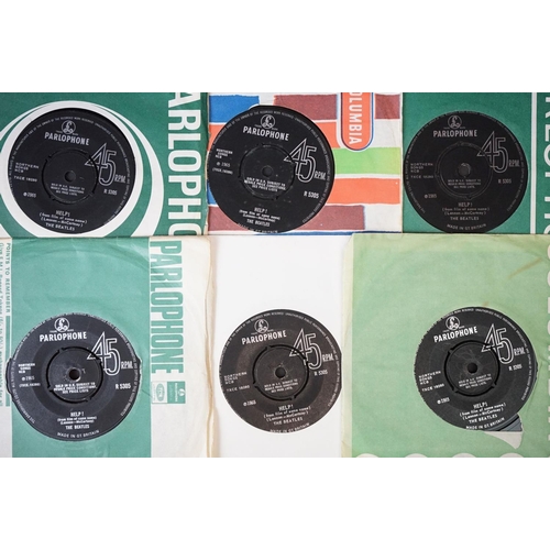 212 - Vinyl - The Beatles - Over 100 Original UK pressing 7” singles, including labels variations and matr... 