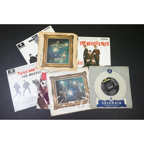 214 - Vinyl - The Beatles, 18 EPs, 2 picture sleeve singles and 4 empty EP sleeves, to include 3 copies of... 