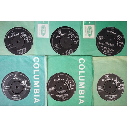 216 - Vinyl - Over 200 1960s 7” singles on the Black Columbia Records labels, including Rock ‘N’ Roll, Bea... 