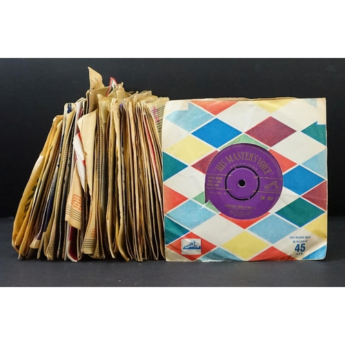 217 - Vinyl - Approximately 50 1950s Gold Print labels 7” singles on Parlophone Columbia and H.M.V. Record... 