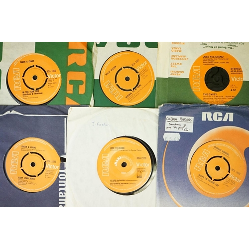 218 - Vinyl - Over 200 RCA Records UK 7” singles including Rock ‘N’ Roll, Rock, Pop and Tri-Centre issues,... 