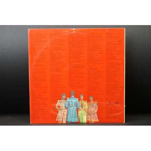 278 - Vinyl - 5 Beatles LPs to include Yellow Matter Custard original Trademark Of Quality red vinyl issue... 