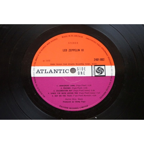 286 - Vinyl - 4 LPs to include Led Zeppelin III (plum Atlantic labels, Celebration Day credit, A5/B5, unla... 