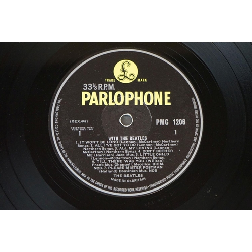 288 - Vinyl - 2 The Beatles LPs to include Please Please Me (PMC 1202) and With The Beatles (PMC 1206), bo... 