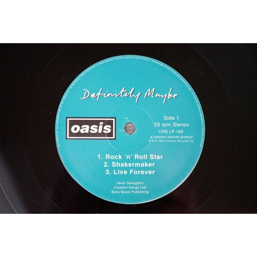 501 - Vinyl - Oasis Definitely Maybe original UK pressing on Creation Records CRE LP 169.  Gatefold sleeve... 