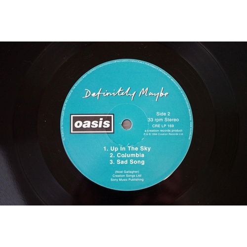 501 - Vinyl - Oasis Definitely Maybe original UK pressing on Creation Records CRE LP 169.  Gatefold sleeve... 