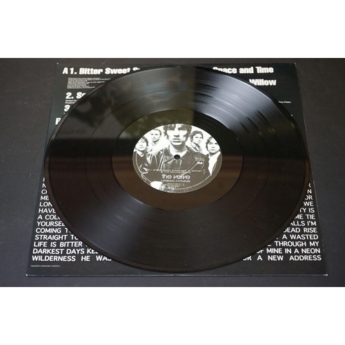 516 - Vinyl - The Verve Urban Hymns LP on Hut Records HUTLP 45, band pics on labels and with rim text.  Sl... 