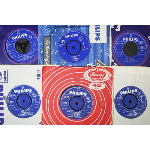 232 - Vinyl - Over 150 7” singles on Philips Records including Rock ’N’ Roll / Beat and Pop, to include: T... 