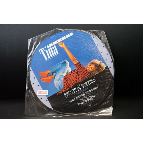 329 - Vinyl - 8 12” picture discs including albums and factory samples to include: David Bowie x 2 (both 1... 