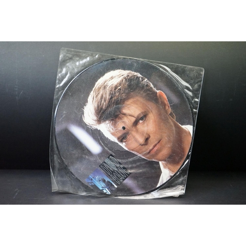 329 - Vinyl - 8 12” picture discs including albums and factory samples to include: David Bowie x 2 (both 1... 