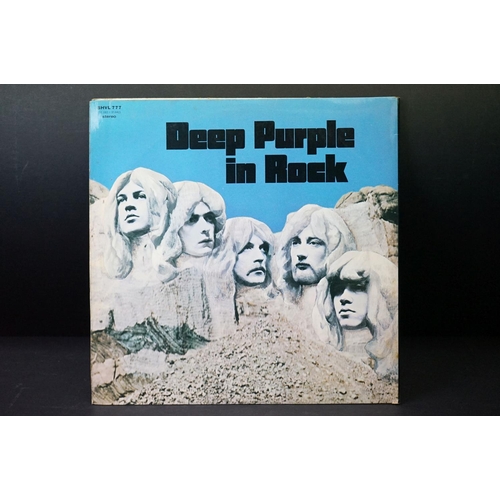 333 - Vinyl - 2 Deep Purple LPs to include In Rock (Harvest SHVL 777) The Gramophone Co Ltd to rim, No EMI... 