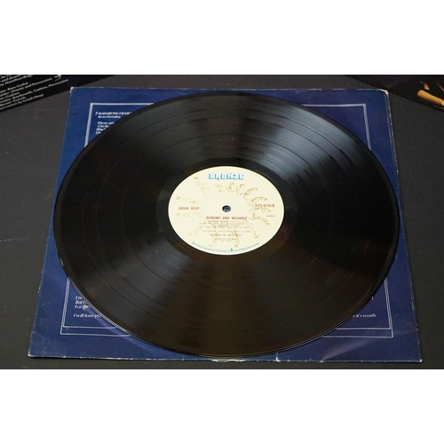 334 - Vinyl - Uriah Heep Demons And Wizards LP (Bronze ILPS 9193) lyric insert, gatefold sleeve, 4-1U / 3-... 