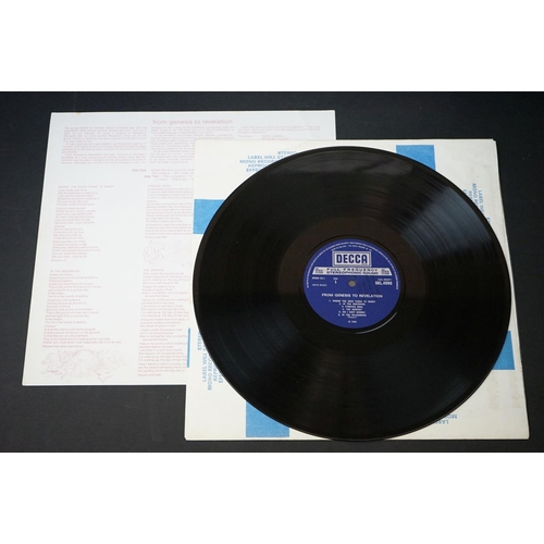 337 - Vinyl - Genesis From Genesis To Revelation on Decca SKL 4990 silver & blue labels, lyric sheet intac... 