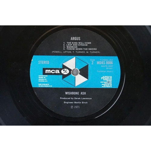 339 - Vinyl - Wishbone Ash Argus (MDKS 8006) blue/black MCA labels, gatefold sleeve.  Sleeve Vg- Vinyl Vg+