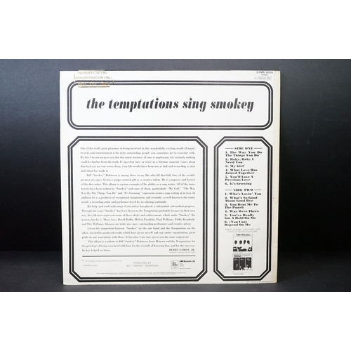 343 - Vinyl - 5 The Temptations LPs to include Sing Smokey (STMR 9005) sleeve stamped Property Of EMI Demo... 