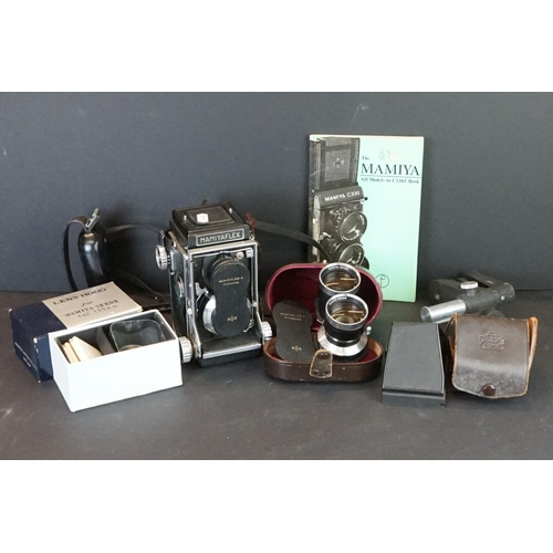371 - Mamiya Flex C Professional Medium Format Camera with accessories