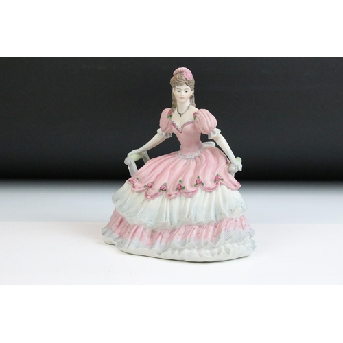 31 - Group of ten Coalport and Royal Doulton lady figurines. The lot to include Coalport Ladies of Fashio... 