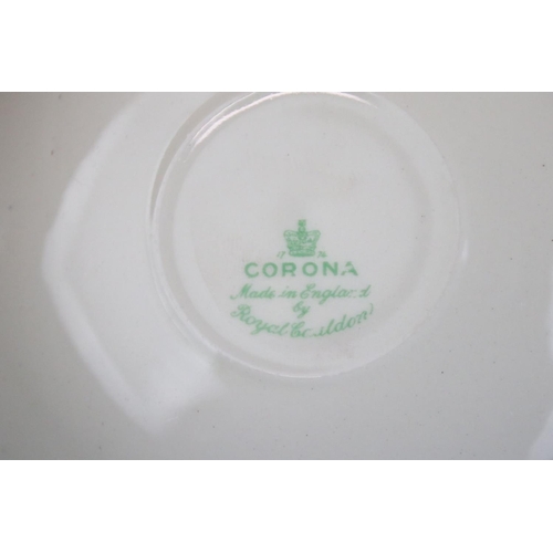 61 - Mid Century Royal Cauldon Corona coronation commemorative children's tea set. the consisting of tea ... 