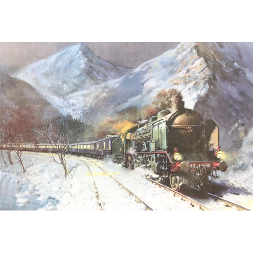 452 - Terence Cuneo - Two Signed Limited Edition Steam Train Prints titled ‘ The Great Western Railway Loc... 