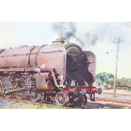 457 - Terence Cuneo - Two Limited Edition Steam Train Prints titled ‘ Autumn of Steam ‘ no. 365/850 and Si... 