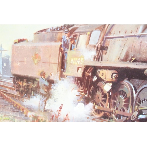 457 - Terence Cuneo - Two Limited Edition Steam Train Prints titled ‘ Autumn of Steam ‘ no. 365/850 and Si... 